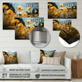 thumbnail image 4 of Designart "Peach Buttercups landscape Vibrant II" Floral Metal Art Print, 4 of 5