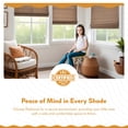 thumbnail image 3 of Radiance Bamboo Roman Shades for Windows, Flatstick Cordless Blinds, Driftwood, 36"W x 64"L, 3 of 18