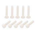 thumbnail image 1 of Unique Bargains Nylon Machine Screws, M5x25mm Slotted Pan Head Fasteners Bolts, White 50Pack, 1 of 4