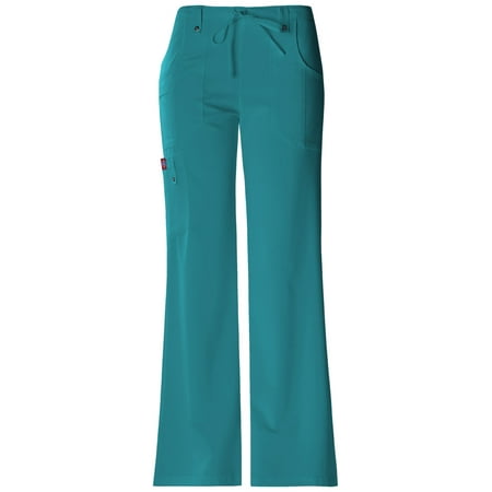 

Dickies Xtreme Stretch Scrubs Pant for Women Mid Rise Drawstring Cargo 82011