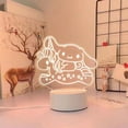 thumbnail image 1 of 3D Cartoon Night Light, LED Desk Lamp 3 Color Change Decor Night Light, Kawaii Acrylic Sleep Night Light As Best Gifts for Women Teens Boys Girls, 1 of 6