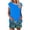 #0246-Blue, variant on Uootdi 2 Piece Outfits for Women Floral Print Top and Shorts Set Casual Loose Fit Lightweight Soft Comfy Summer Set Gift
