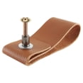 thumbnail image 3 of Tiroirs pour Commode Cuir de Vachette Marron Tiroirs d'Armoire pour Remplacement de Boutons Traditionnels, 1*Poignée de Tiroir*12 Liquidation, 3 of 9
