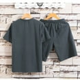 thumbnail image 4 of Mens Short Sets 2 Piece Sets Casual T Shirts & Shorts Mens Summer Clothes Beach Wear Clothing Mens Vacation Outfits, 4 of 7