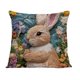 thumbnail image 2 of CaiYueKe Easter Bunny Egg Pillow Cover - Decorative Throw Pillow Case for Sofa Bed Chair Home Decor, Soft Breathable Washable Hypoallergenic Spring Holiday Decoration, 2 of 7