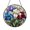 Acrylic 3.5 Inch, variant on Decorative Botanical Iris Glass Suncatcher for Window
