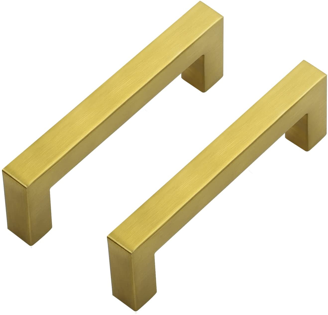 Zoizocp 3 Pack 33/4 Inch Kitchen Square Handles Pulls