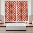 thumbnail image 2 of Ambesonne Fleur De Lis Kitchen Curtains, Heraldry, 55"x39", Red White, 2 of 3