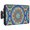 Multicolor, variant on Lotus Mandalas Waterproof Outdoor TV Cover, Teal Bohemian Layered Kaleidoscope Ruffled Edges Art Outside Weatherproof TV Enclosures for 52 to 55 Inch LCD Television Shield Flat Screen Protectors