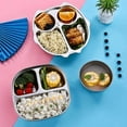 thumbnail image 6 of WINDLAND Stainless Steel Divided Plate Cute Cartoon Dinner Tray Lunch Container Kids Toddlers Babies Serving Platter for School, 6 of 20