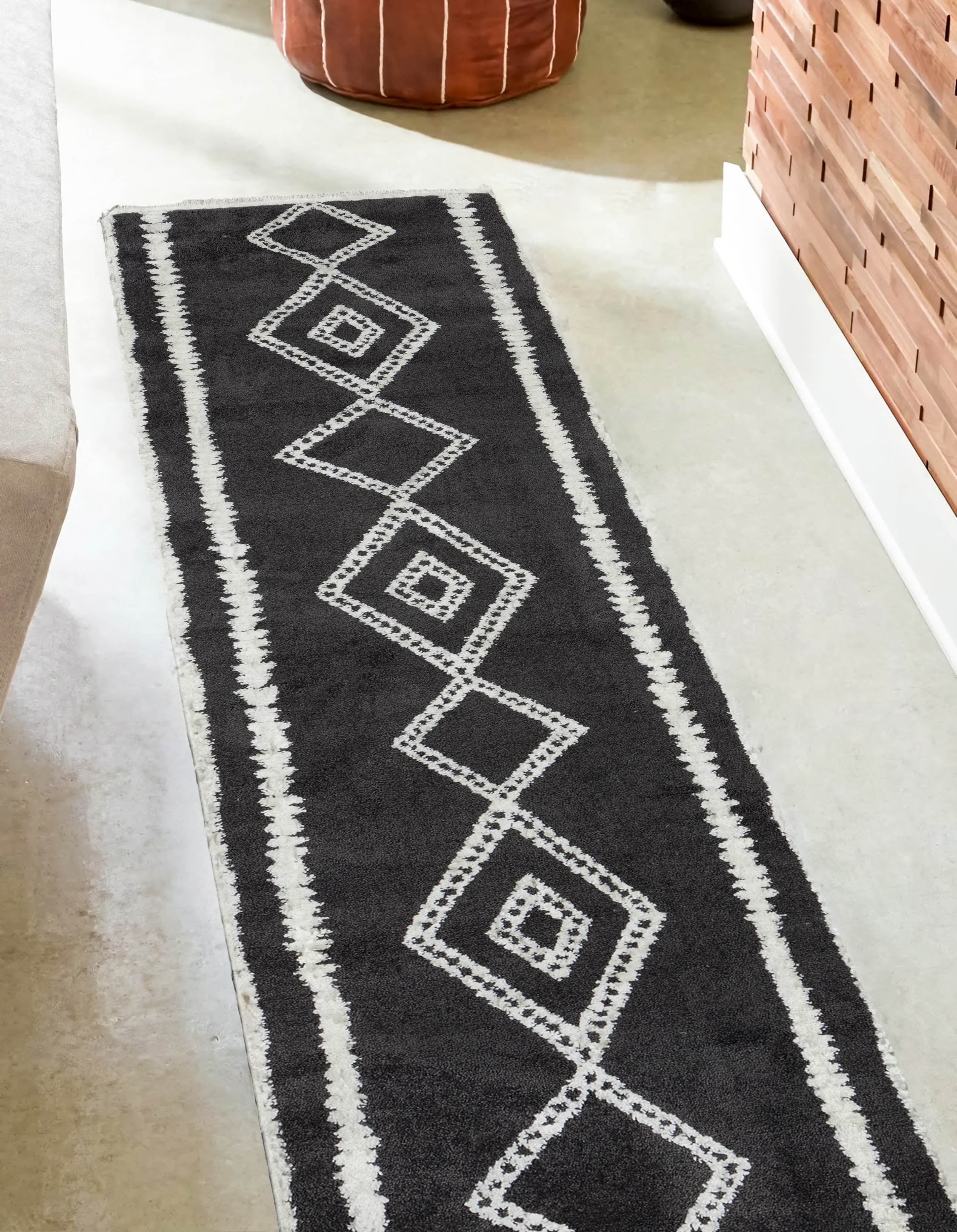 ECARPET Zelda Contemporary Runner Rug for Living Room, Bedroom, Dining Room, Entrance, Hallway and More.