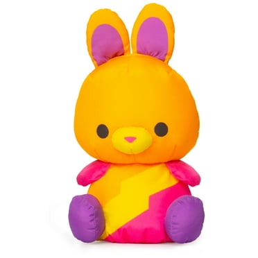 Swisheez Bowie Bunny Stuffed Animal, Retro Inspired Plush Toy for Ages 3 & Up, Orange, 7”