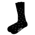 thumbnail image 3 of Mini Hearts patterned organic cotton men black dress socks, 3 of 5