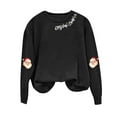 thumbnail image 5 of lcziwo Sweatshirts for Women Merry Christmas Sweater Casual Crewneck Long Sleeve Shirt Xmas Holiday Pullover Tops, Black, XL, 5 of 7