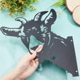 thumbnail image 4 of Goat Metal Art Peeking Goat Ornament Animal Yard Art Farm Watching Goat Metal Wall Art Metal Yard Art Sign Metal Iron Farm Garden Decor DIY, 4 of 9