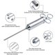 thumbnail image 4 of Kit de inyector de carne de acero inoxidable 304 de alta resistencia, 4 of 5