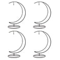 thumbnail image 1 of Miangastore 4Pcs Creative Moon Shaped Hanging Rack Glass Flowerpot Holder Desktop Decor, 1 of 8