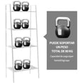 thumbnail image 4 of Estantería de Almacenamiento de 4 Niveles Librero de Acero al Carbono Estante Resistente Organizador Multiusos Rack Soporta Hasta 80 Kg para Dormitorio, Oficina, Sala de Estar, Garaje (Blanco), 4 of 4