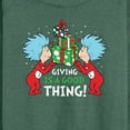 thumbnail image 3 of Cat in the Hat - Giving Is A Good Thing - Women's Raglan Graphic T-Shirt, 3 of 5
