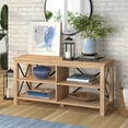 thumbnail image 4 of Evelyn&Zoe Sawyer Rectangular TV Stand for TV's up to 55" in White Oak, 4 of 9