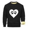 thumbnail image 2 of guisaled Pullover Sweatshirt for Men Crewneck Long Sleeve Sherpa Lined Tops Printed Winter Fleece Warm Underwear Sweatshirts, 2 of 4
