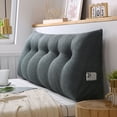 thumbnail image 3 of 47''/59''/71'' Triangular Wedge Pillow Lumbar Support Pillow,Filled Triangular Headboard Reading & Watching TV Pillow Bolster Pillow Blended Backrest Support Lumbar Pad for Sofa Bed, 3 of 12