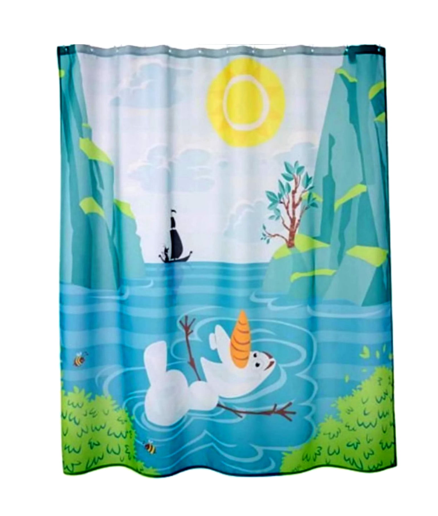 Disney Frozen Olaf Shower Curtain Kids Bathroom Accessories - Walmart.com