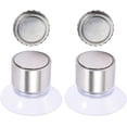 thumbnail image 1 of 2Pcs Stainless Steel Magnetic Soap Holder, Hanging Bar Soap Dish with Suction Cup, Wall Mount Soap Tray for Shower Bathroom Kitchen Sink, 1 of 5