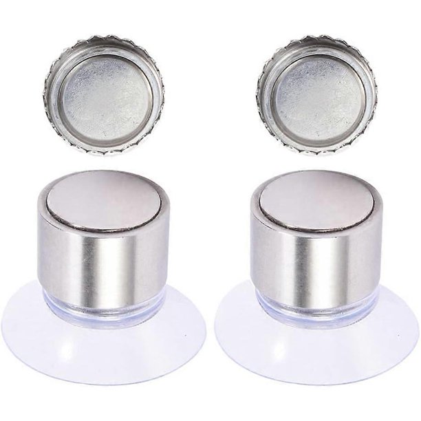 2Pcs Stainless Steel Magnetic Soap Holder, Hanging Bar Soap Dish with Suction Cup, Wall Mount Soap Tray for Shower Bathroom Kitchen Sink