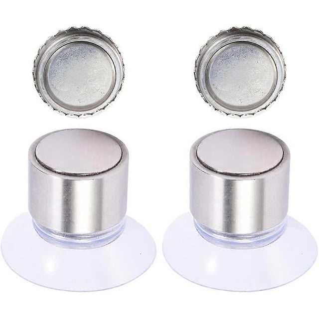 2Pcs Stainless Steel Magnetic Soap Holder, Hanging Bar Soap Dish with Suction Cup, Wall Mount Soap Tray for Shower Bathroom Kitchen Sink