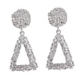 thumbnail image 4 of Pendientes colgantes geométricos jinwen Punk de moda Plata, 4 of 6