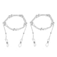 thumbnail image 1 of Cadena de metal de retención de gafas de 2 piezas (oro / plata), collar de vintage para gafas de terre y cordón para gafas - 35 o 28 pulgadas 90cm, 1 of 9