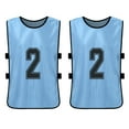 thumbnail image 3 of Tignapoo 6-Pack Reversible Numbered Team Vests for Kids - Sky Blue, Breathable Polyester, Suitable for Sports Activities, Available in Various Colors and Sizes, 3 of 6