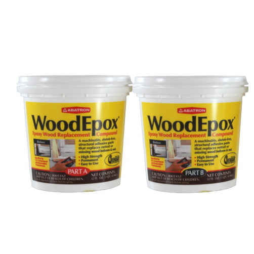 2 Part (A & B 1 Quart Each) Wood Epoxy Kit
