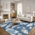 thumbnail image 6 of Addison Rugs Mayfield Premium Machine Washable Transitional Botanical Blue Rectangle Rug, 10' x 14', 6 of 6