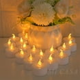 24pcs LED Flameless Candles Realistic and Bright Flickering Battery
