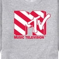 thumbnail image 3 of MTV - Candy Cane - Men's Crew Neck Fleece Pullover, 3 of 5