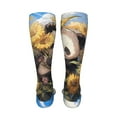 thumbnail image 6 of Pofeuu Clear Sky Cute Sunflower Panda Print Stockings, Adult Running Hiking Socks for Youth and Adult-One Size, 6 of 8