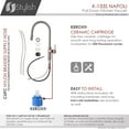 thumbnail image 6 of Stylish Napoli Single Handle Brushed Stainless Pull Down Kitchen Faucet K-133S, 6 of 11