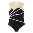 thumbnail image 5 of Manyakai Gymnastic Ballet Dance Outfit for Girls Sleeveless Metallic Leotard Bodysuit with Shorts Silver 10, 5 of 7