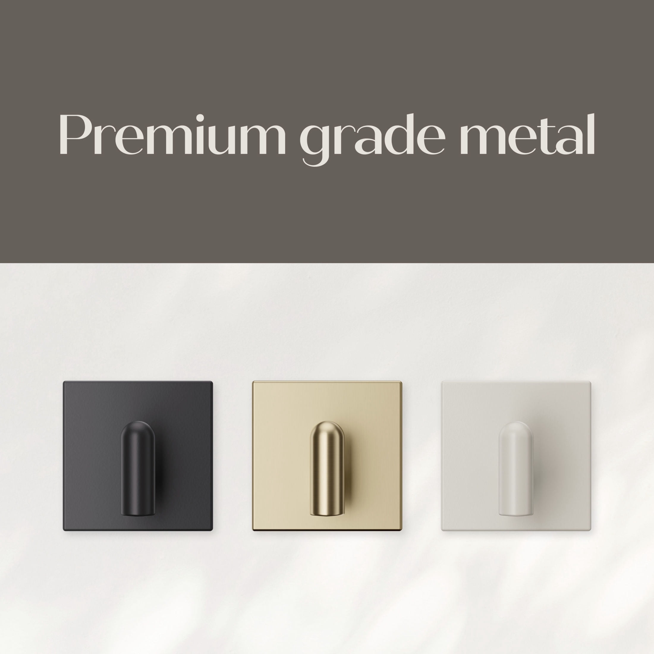 Command Decor Small Metal Hook, Matte Black, Holds 2 lbs, 1 Hook, 6 Small Adhesive Strips