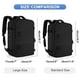 thumbnail image 2 of Mochila de viaje Coofay, grande, impermeable para mujeres y hombres, color negro, 2 of 7