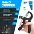 thumbnail image 5 of Kit de entrenamiento para fortalecer el agarre de mano (paquete de 5) agarre del antebrazo, agarre de mano de resistencia ajustable, ejercitador de dedos, estirador de dedos, anillo de agarr, 5 of 5