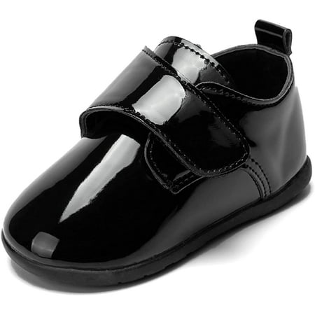 Infant Baby Boy Oxford Shoes PU Leather Loafers Rubber and Soft Sole Wedding Dress Shoes Toddler Girl Baby Walking Shoes