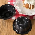 thumbnail image 5 of ACDANC 1PCS 4inch Mini Cake Pan Nonstick Fluted Baking Mold Carbon Steel Flower Shape Tube Pan For Brownie Cupcake Pudding Muffin, 5 of 7