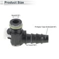 thumbnail image 4 of Unique Bargains 5/16" Fuel Line Quick Connector ID Hose for 5/16" SAE Male Connector Female to Barb 90 Degree Quick Adapter Seal Fittings Plastic Black 2 Pcs, 4 of 6
