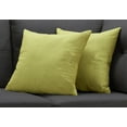 thumbnail image 2 of Pillows, Set Of 2, 18 X 18 Square, Insert Included, Decorative Throw, Accent, Sofa, Couch, Bedroom, Polyester, Hypoallergenic, Green, Modern, 2 of 3