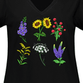 thumbnail image 4 of Inktastic Group of Beautiful Wildflowers Women's Plus Size V-Neck T-Shirt, 4 of 5