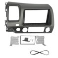thumbnail image 4 of TAILTOSS 1 Set Car Stereo Dash Frame Holding Stereo Securely Metal Plastic Rectangular Kit 39x28x9cm, 4 of 8