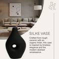 thumbnail image 2 of Villa Moda Silke Large Genie Decorative Modern Vase, Medium, Black, 2 of 6